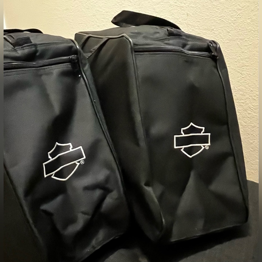 Harley Davidson Removable Durable  Water Resistant Black Saddlebag Tote Liners